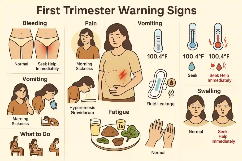 10 First Trimester Warning Signs