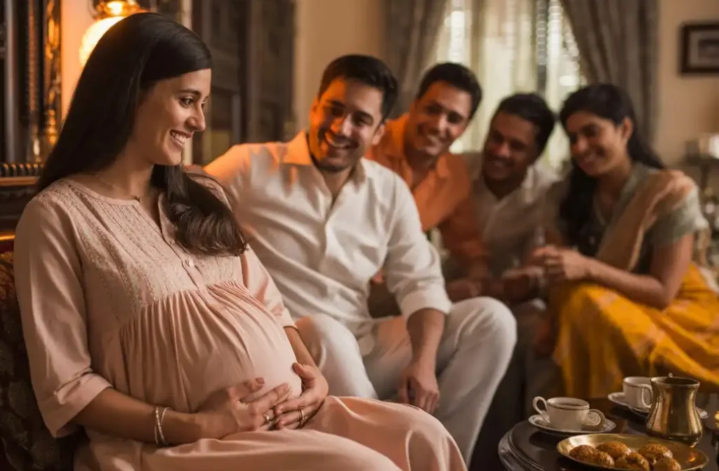 Sit and talk openly with your partner and family is one of the best healthy habit during the pregnancy